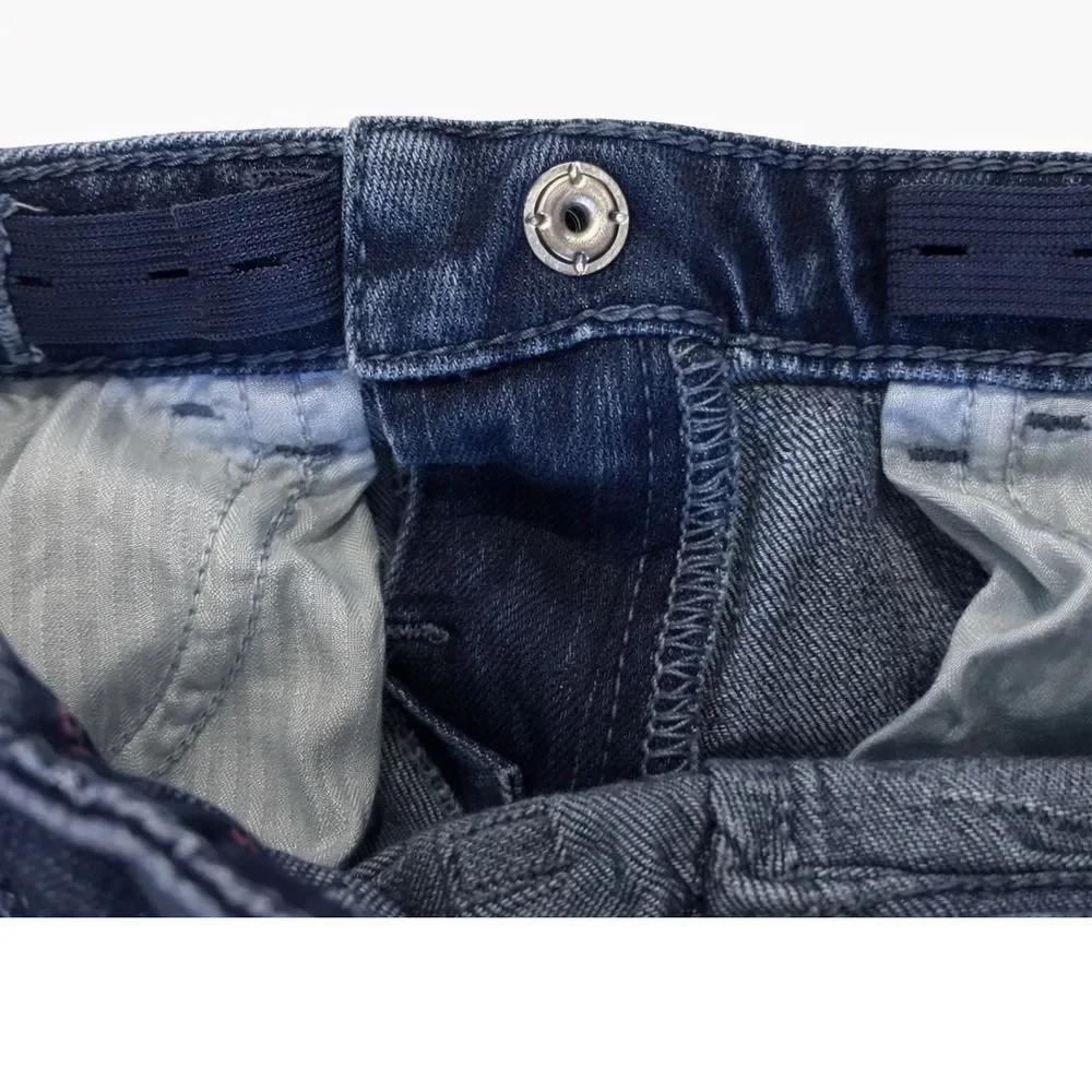 babyGap 1969 Mini Skinny Jeans Dark‎ Wash Adjustable Waist Size 5 Years Kids